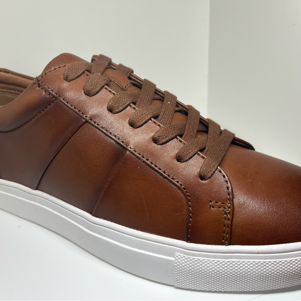 Men's Brown Leather Sneakers